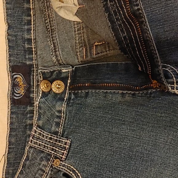 Angels Western Embroidered Flare Jean - Picture 6 of 12